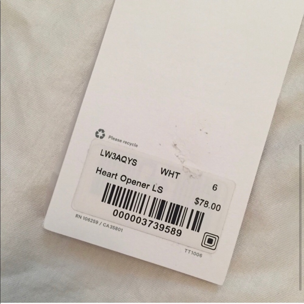 Lululeon long sleeve NWT SIZE6 - Picture 4 of 6